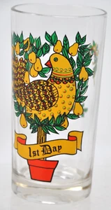 Vtg Indiana Glass 12 Days of Christmas Glass 1st Day 5.5" High Straight Style - Picture 1 of 2