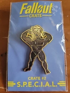 Black and Gold Variant Fallout Strength S.P.E.C.I.A.L. Pin - Loot Crate #2 - Picture 1 of 1