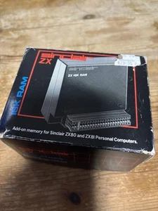 Vintage rare boîte SINCLAIR ZX80 / ZX81 16K octets RAM pack NON TESTÉ WHSmith - Photo 1/5