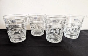 Royal Limited Crystal 24% Full Lead Handcut Crystal Whiskey Glasses Set of 4 - Picture 1 of 10