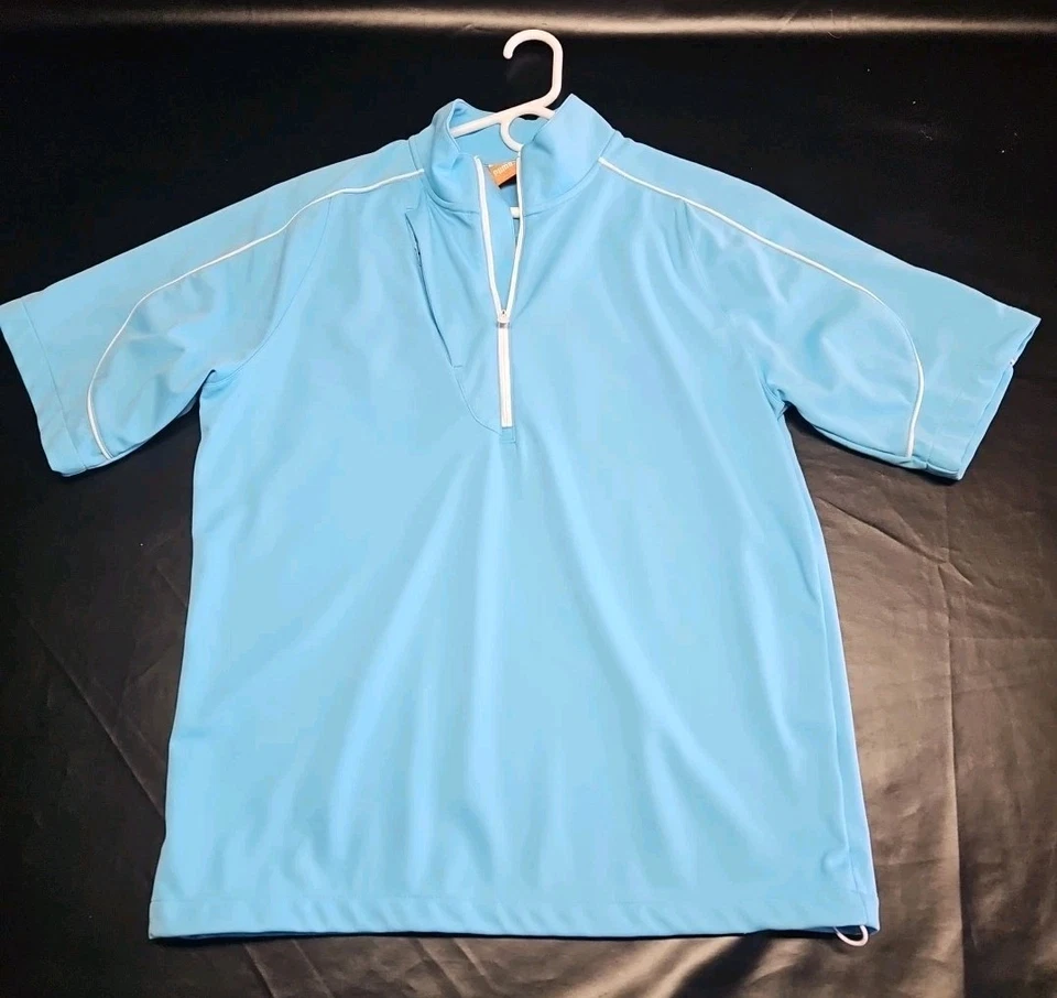 Puma Media Cremallera Pullover Camisa de Golf Chaqueta Célula de Viento Azul Manga Corta Para Hombres Mediana Foto 1 de 4
