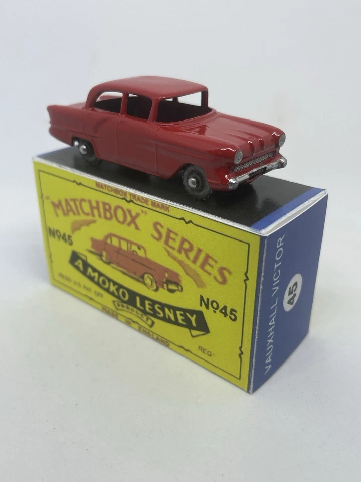 Matchbox Lesney Phantom 45 Vauxhall Victor Rare Red Metal Wheels Repro Box - Image 1 of 4