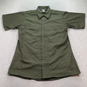 Camisa táctica de manga corta VERTX para hombre talla grande regular verde utilitaria - Imagen 1 de 7