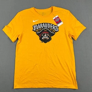 Nike Bradenton Marauders Shirt Mens Medium Yellow Minor League Baseball NWT - Picture 1 of 8