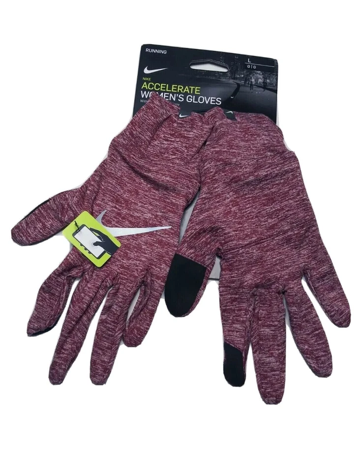 Nike Running Dri-Fit Women's Accelerate Gloves Touch-Screen Sz Small FREE SHIP! - Image 1 of 4
