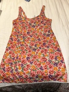 Neu mit Etikett American Eagle rosa Blumendruck Kleid Gr. XL - Bild 1 von 15