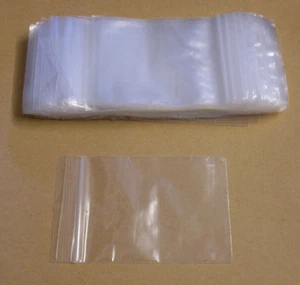 500 Tütchen Polybeutel 60 x 80 Druckverschluss Druckverschlussbeutel Zip Tüten - Bild 1 von 1