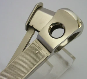QUALITY STERLING SILVER TABLE DESK BAR CIGAR CUTTER 1977 6+inch - Picture 1 of 9