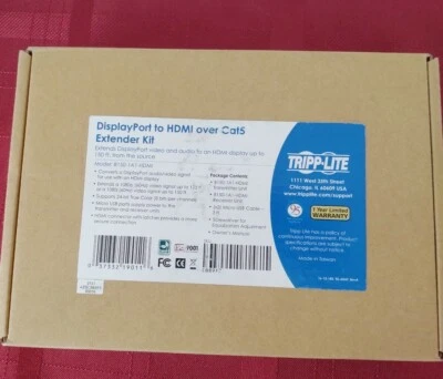 Tripp Lite HDMI Cat5  Extender,  Range Transmitter Receiver B150-1A1 plus bonus - Image 1 of 3