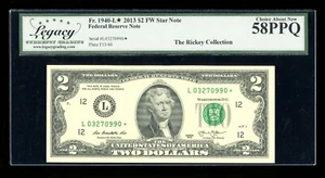 DBR 2013 $2 FRN San Francisco STAR Fr. 1940-L* Legacy 58 PPQ Serial L03270990* - Picture 1 of 2