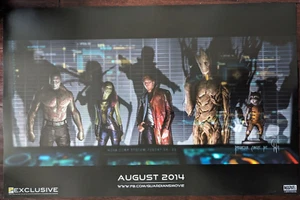 2013 SDCC EXCLUSIVO GUARDIANES DE LA GALAXIA VOL. 1 PÓSTER ARTE CONCEPTUAL MCU - Imagen 1 de 1