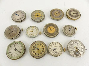 Job Lot Watch Movements Vintage for Parts Spares and Repairs only - Picture 1 of 10