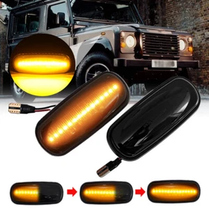 2x LED Side Marker Signal Light for Land Rover Discovery 2 Freelander 1 Defender - Bild 1 von 13