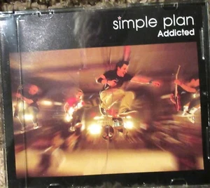 SIMPLE PLAN ADDICTED-SINGLE-CD-ALTERNATE ROCK EMO ENHANCED+PHOTOS+LISTINGS-GCOND - Picture 1 of 2