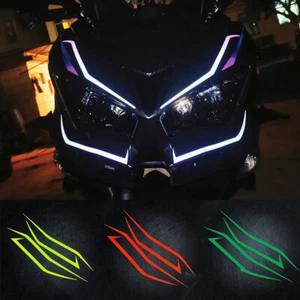 Motorcycle Fairing Headlight Reflective Decal for Kawasaki Ninja NINJA400 H2 - Picture 1 of 13