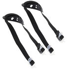 2Pcs Hard Hat Chin Strap w/ Elastic & Chin Cup for Safety Helmet - Black