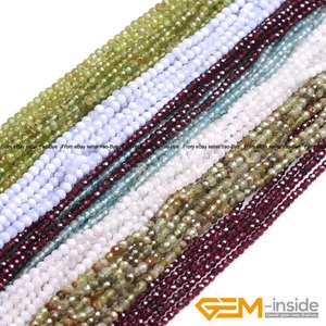 Natural Grade AAA Assorted Stones Faceted Round Beads For Jewelry Making 15" - Picture 1 of 439