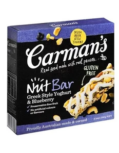 Carmans Greek Style Yoghurt & Blueberry Nut Bar 160gm x 1 - Picture 1 of 1
