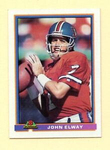 1991 Bowman John Elway football card #127 Denver Broncos HOF