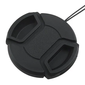77mm Center Pinch Snap-on Front Lens Cap Hood Cover For Canon Lens With Strap - Picture 1 of 8