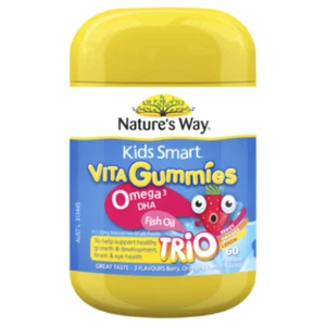 Natures Way Kids Smart Vita Gummies Omega 3 Fish Oil 60 Gummies - Picture 1 of 1