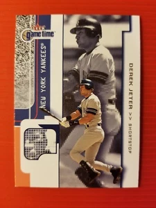 HOF DEREK JETER #1 NEW YORK YANKEES - 2001 FLEER GAME TIME MLB BASEBALL - Picture 1 of 3