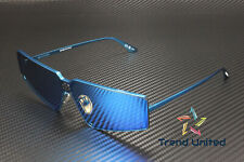 BALENCIAGA BB0192S 003 Geometrical Metal Light Blue 99 mm Unisex Sunglasses