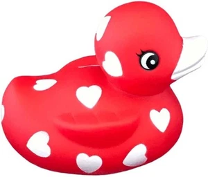 3" Valentines Sweetheart Rubber Duck [Squeaky, with  - Picture 1 of 6