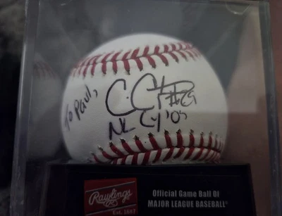 Béisbol autografiado por Chris Carpenter de los Cardenales de San Luis GP 148521 Foto 1 de 2