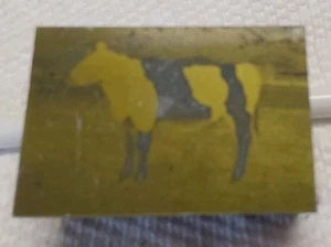 Small vintage Antique Copper Printing Plate display piece Holstein cow. - Picture 1 of 5