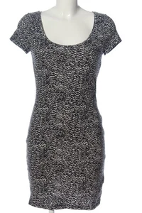 H&M BASIC Mini vestido Mujeres Vestido Talla EU 36 blanco-negro look casual - Imagen 1 de 5