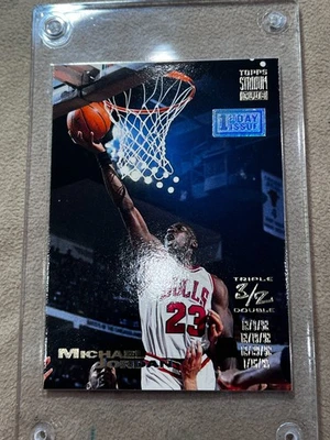 1993-94 Topps Stadium Club Michael Jordan 1er Día Edición Triple Doble #1 ¡¡BONITO!!! Foto 1 de 4