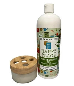 Beekman 1802 Air Freshener & Odor Eliminating Gel w/ Jar-Sweetgrass-32 Oz. - Picture 1 of 2