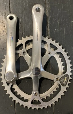 SHIMANO 600 TRICOLOR  BIOPACE  FC-6400 CHAINSET 52/42 1987 - image 1 of 4