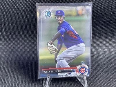 2017 topps chrome oscar de la cruz #BCP72 foil - Image 1 of 2