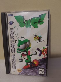 BUG! Sega Saturn. 1995. disc. long clear case. manual. used