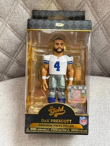 FUNKO GOLD DAK PRESCOTT PREMIUM WHITE JERSEY 5" VINYL ACTION FIGURE NEW IN BOX - Picture 1 of 4