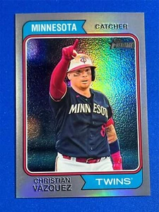 2023 Heritage High Number CHRISTIAN VÁZQUEZ PLATA CROMO REFRACTOR /274 #673 - Imagen 1 de 2