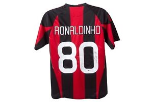 Ronaldinho Signed AC Milan Jersey Inscribed "Rio" (Beckett)