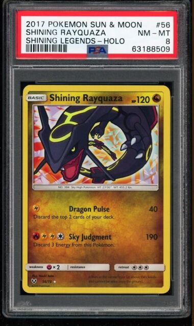 Shining Rayquaza 56/73 Shining Legends Set Holo WOTC Pokemon Card TCG NM