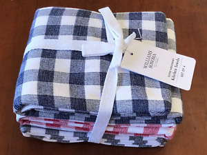 NWT WILLIAMS SONOMA SUPER ABSORBENT KITCHEN TOWELS  100% COTTON ~ SET OF 4