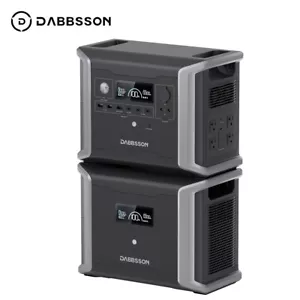 Dabbsson 3030Wh Portable Power Station Solar Generator +Extra Battery Camping RV - Picture 1 of 22