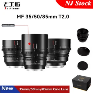 US 7artisans 35 mm 50 mm 85 mm T2.0 obiettivo fotocamera cinema full frame per Sony attacco E L - Foto 1 di 11