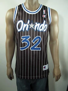 Camiseta deportiva de campeón mágico de Shaquille O'Neal Orlando mediana nueva con etiquetas de colección NBA Europa RARA - Imagen 1 de 5
