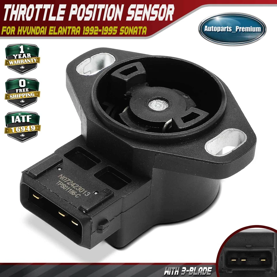 Sensor de posición del acelerador para Hyundai Elantra 1992-1995 Sonata Mitsubishi Eclipse Foto 1 de 4