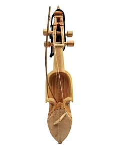 Ritual handgefertigtes Holz Musikinstrument Sarangi Tibetisch Nepal Buddhist Folk - Bild 1 von 5