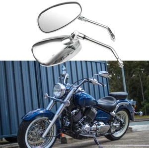 Motorcycle Side Mirrors M10 For Yamaha VStar XVS 650 V-Star Classic & Custom - Picture 1 of 9
