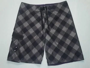 Mossimo Swim Trunks Mens 34 Blue Board Shorts Drawstring Bathing Bottom Suit - Picture 1 of 9