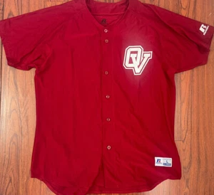Russell Athletics Oklahoma Sooners Baseball Softball Jersey Burgundy Medium - Picture 1 of 6