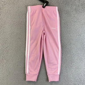 Adidas Size 4 Girls Pink Athletic Sportswear Track Pants / 57-24 - Picture 1 of 7